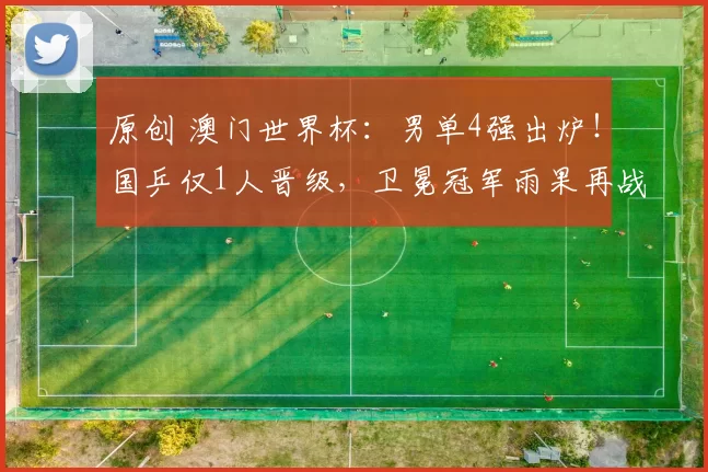 原创 澳门世界杯：男单4强出炉！国乒仅1人晋级，卫冕冠军雨果再战王楚钦